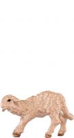 AGNELLO POPPANTE B.K. - DEMETZ - DEUR - STATUA IN LEGNO DIPINTA A MANO. ALTEZZA PARI A 15 CM.