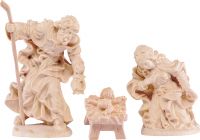 SACRA FAMIGLIA D.K. - DEMETZ - DEUR - STATUA IN LEGNO DIPINTA A MANO. ALTEZZA PARI A 16 CM.