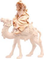 CAMMELLIERE SEDUTO T.K. - DEMETZ - DEUR - STATUA IN LEGNO DIPINTA A MANO. ALTEZZA PARI A 15 CM.