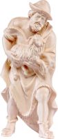 PASTORE CON PECORA H.K. - DEMETZ - DEUR - STATUA IN LEGNO DIPINTA A MANO. ALTEZZA PARI A 9 CM.