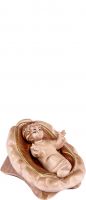 GESù BAMBINO CON CULLA ARTIS - DEMETZ - DEUR - STATUA IN LEGNO DIPINTA A MANO. ALTEZZA PARI A 30 CM.