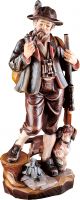 CACCIATORE - DEMETZ - DEUR - STATUA IN LEGNO DIPINTA A MANO. ALTEZZA PARI A 85 CM.