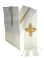 STOLA IN LANA RICAMO GIGLIUCCIO
