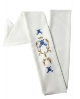 STOLA SACERDOTALE CON RICAMO MARIANO